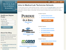 Tablet Screenshot of medicallabtechnicianschool.org